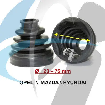 OPEL / MAZDA / HYUNDAI CV BOOT 23MM-75MM