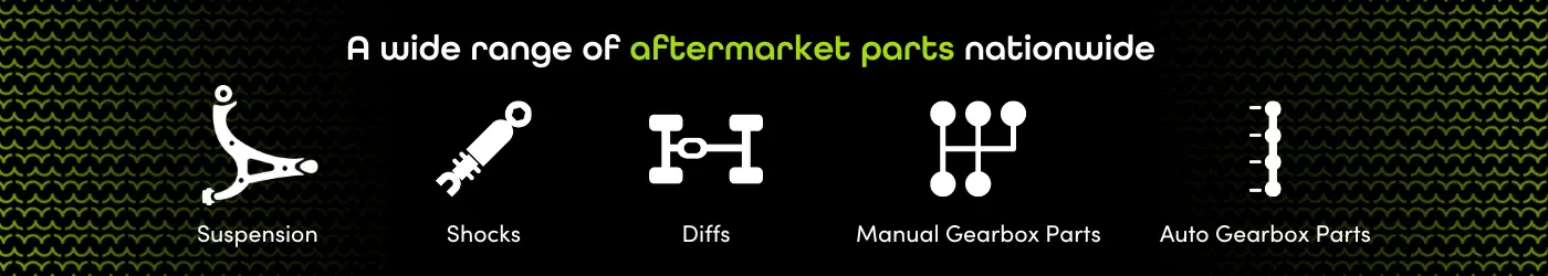 A wide range of aftermarket parts nationwide