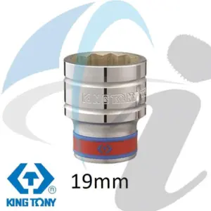 SOCKET STANDARD 1/2'' DR X 19MM 12P