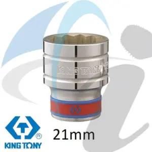 SOCKET STANDARD 1/2'' DR X 21MM 12P