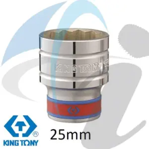 SOCKET STANDARD 1/2'' DR X 25MM 12P