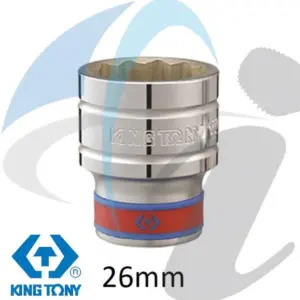 SOCKET STANDARD 1/2'' DR X 26MM 12P